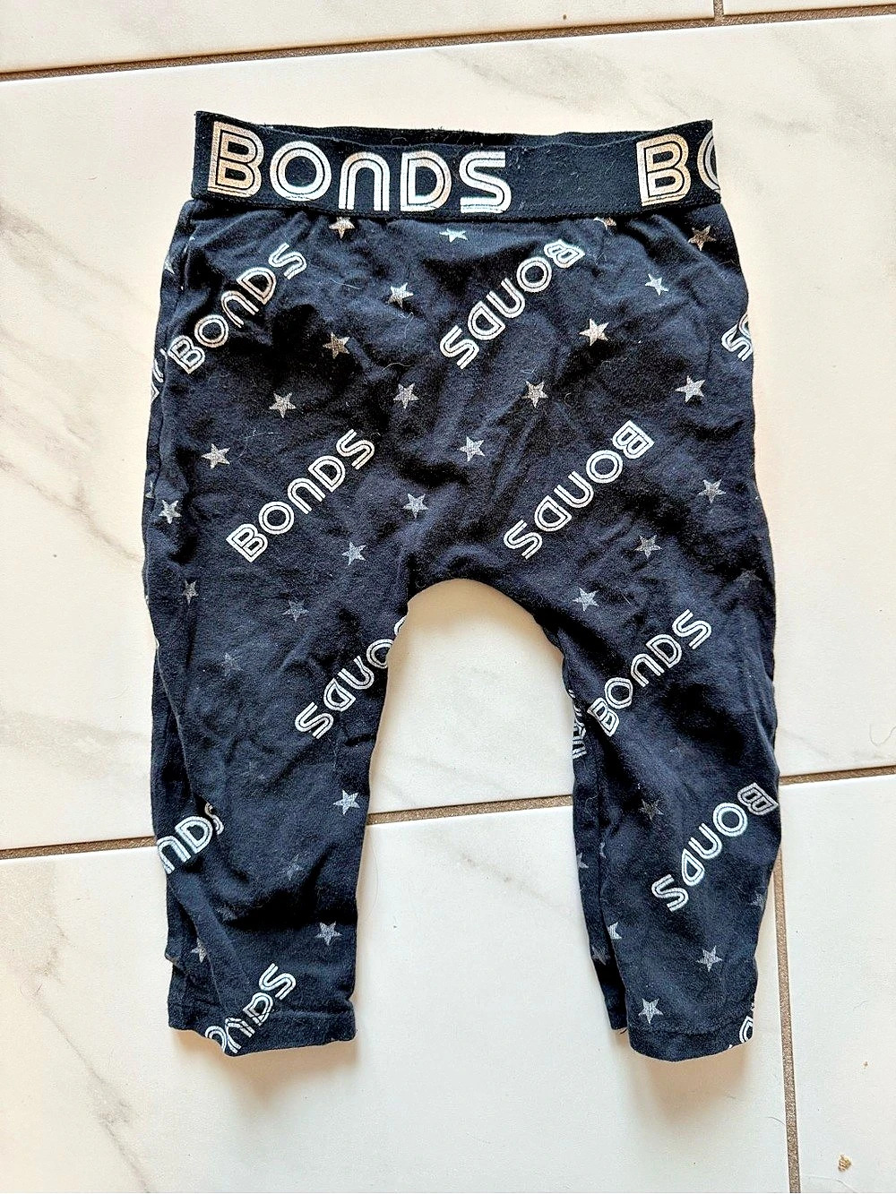 Bonds Baby Leggings Black Size 6-12M